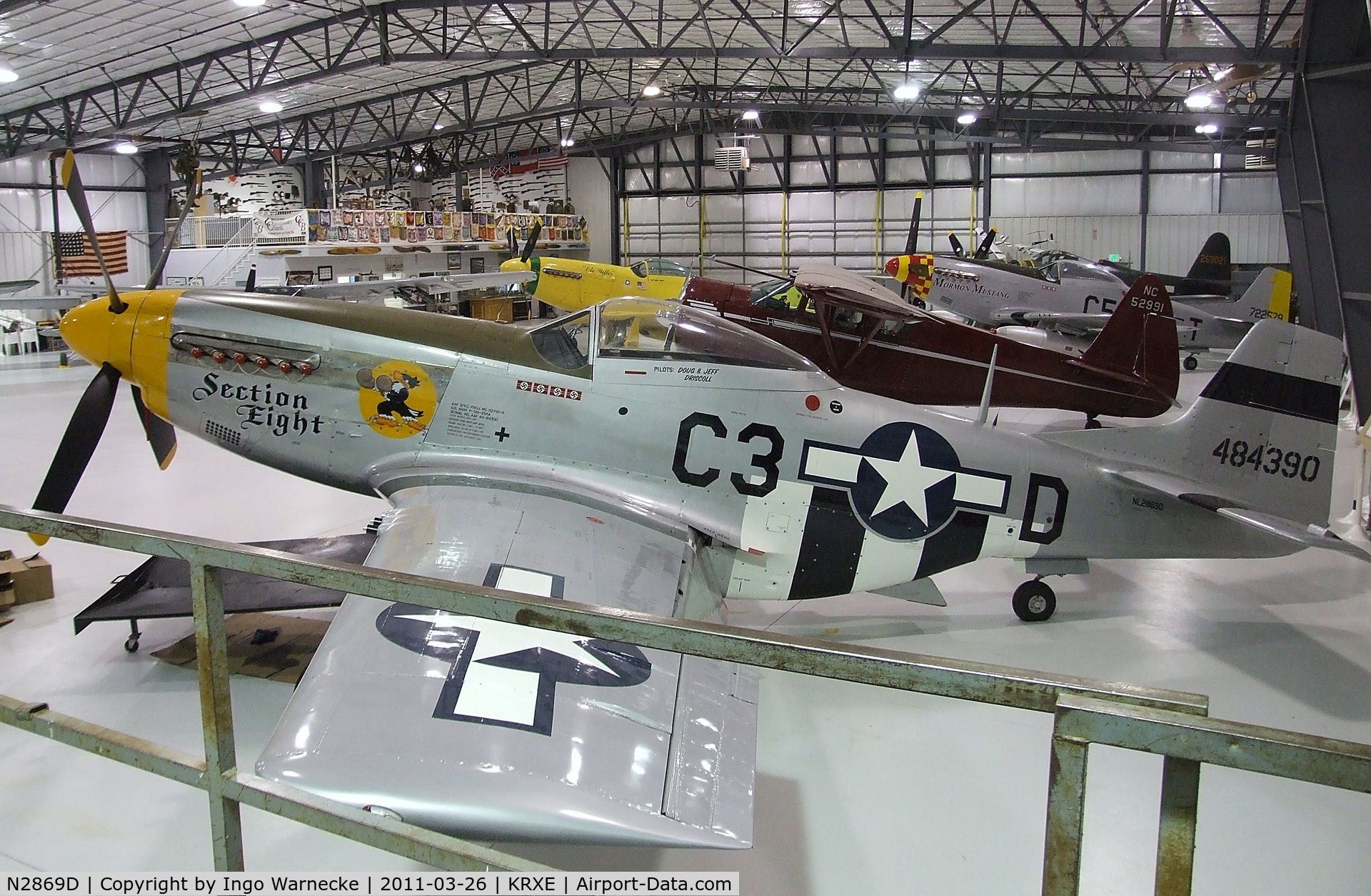 N2869D, 1944 North American P-51D Mustang C/N 124-44246 (44-84390), North American P-51D Mustang at the Legacy Flight Museum, Rexburg ID