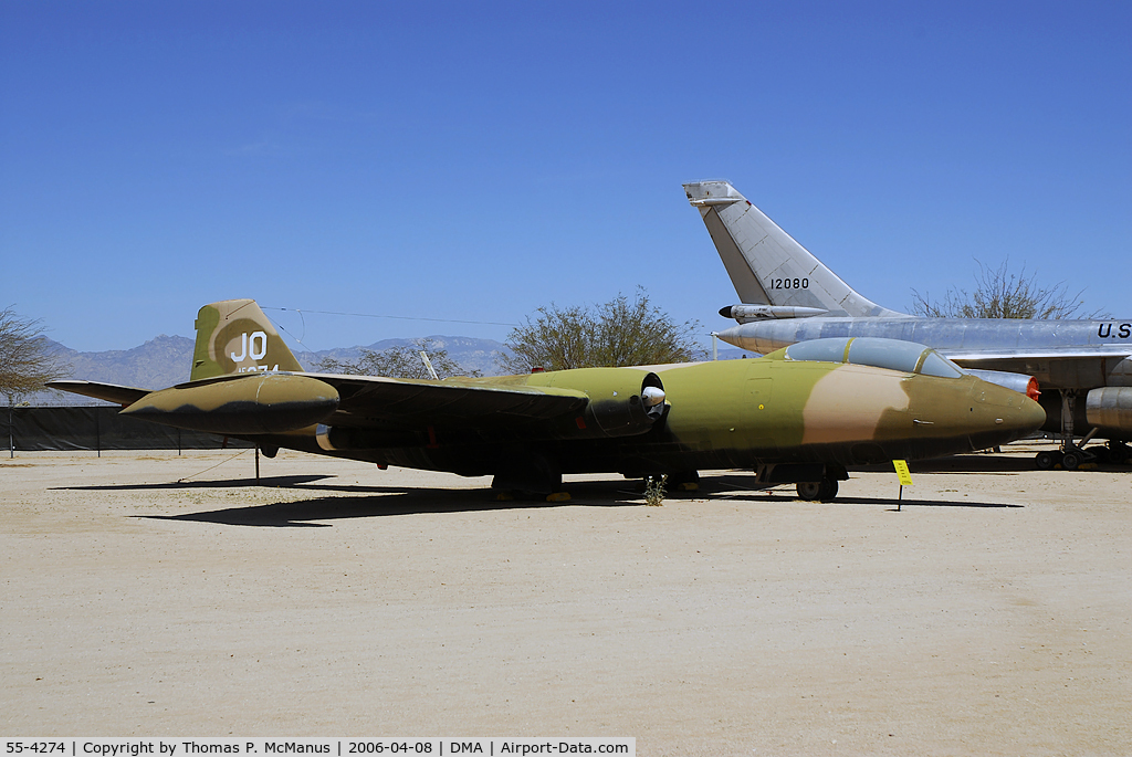 55-4274, Martin B-57E Canberra C/N 376, Pima Air & Space Museum, Tucson, AZ.,