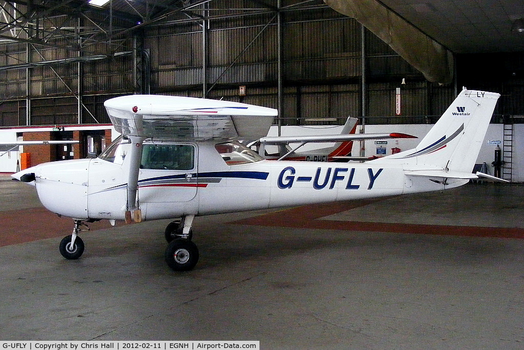 G-UFLY, 1967 Reims F150H C/N 0264, inside the Westair hangar
