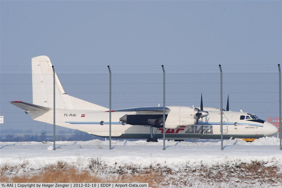 YL-RAI, 1980 Antonov An-26B C/N 10103, A new kid on apron....