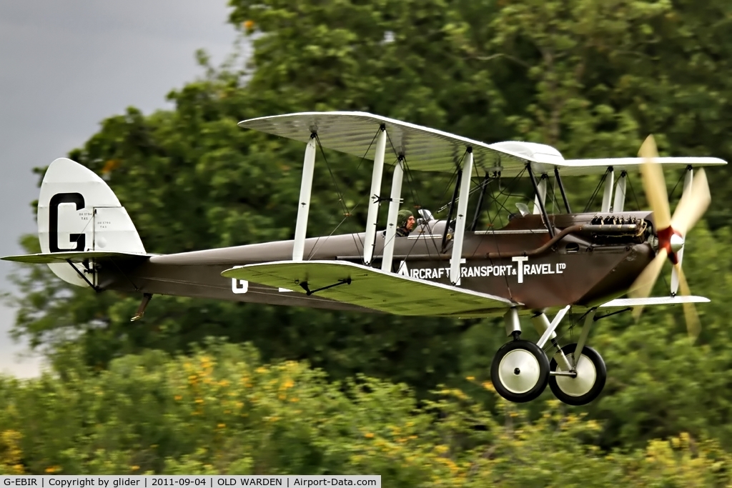 G-EBIR, 1924 De Havilland DH.51Moth C/N 102, Low level pass!