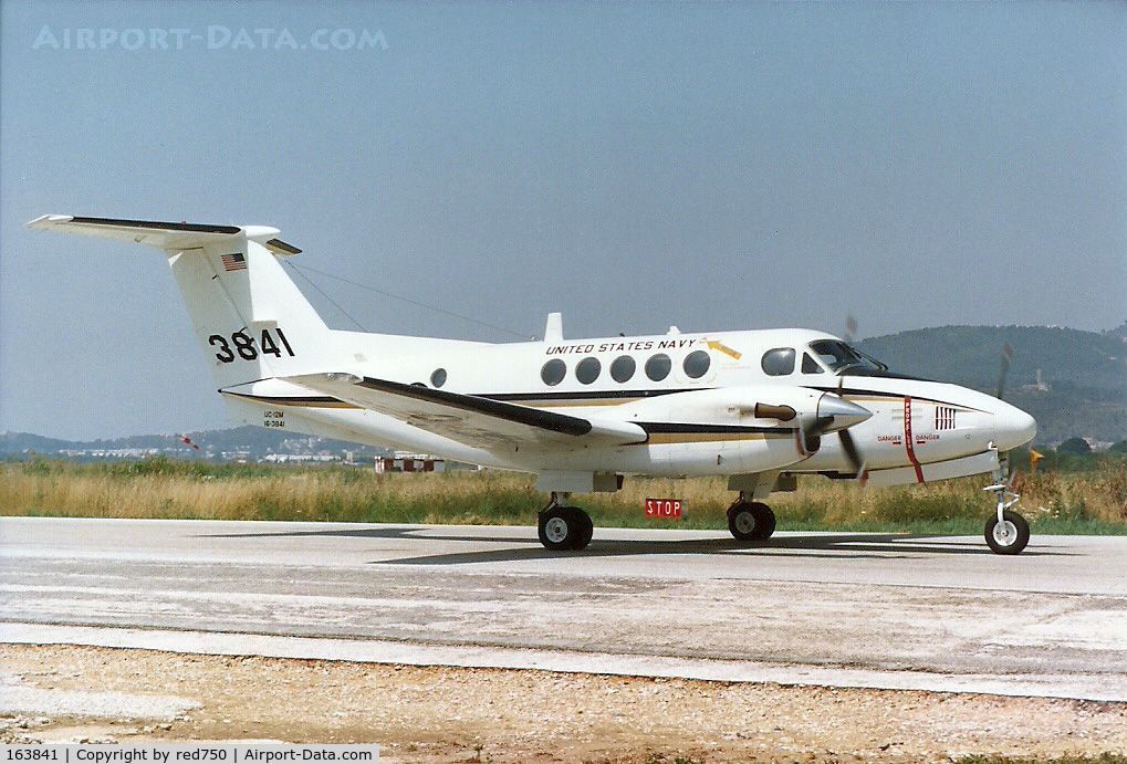 163841, 1987 Beech UC-12M Huron C/N BV-6, Photograph by Edwin van Opstal with permission. Scanned from a color print.