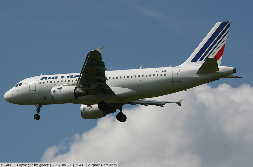 F-GRXL, 2006 Airbus A319-111 C/N 2938, Inbound from Paris!