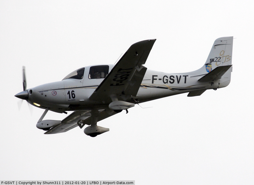 F-GSVT, 2006 Cirrus SR22 GTS C/N 2071, Landing rwy 32L