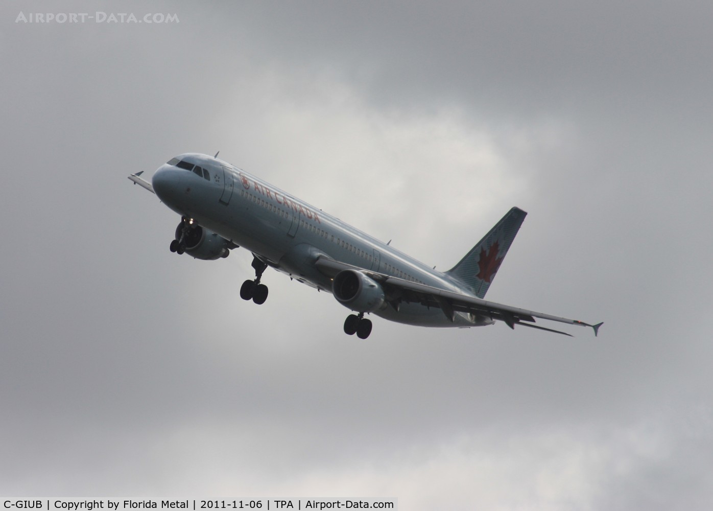 C-GIUB, 2001 Airbus A321-211 C/N 1623, Air Canada making Kai Tak approach at Tampa due to airshow at nearby MacDill AFB