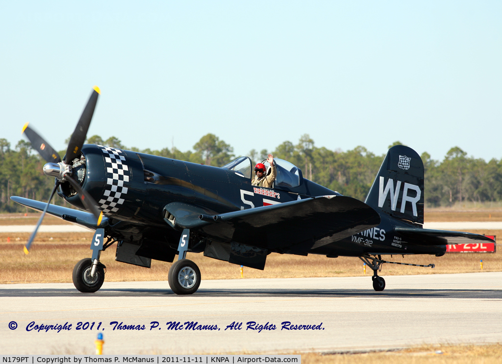 N179PT, 1948 Vought F4U-5 Corsair C/N Not found (Bu122179), A/C BuNo 122179, displaying the markings of VMF-312, 
