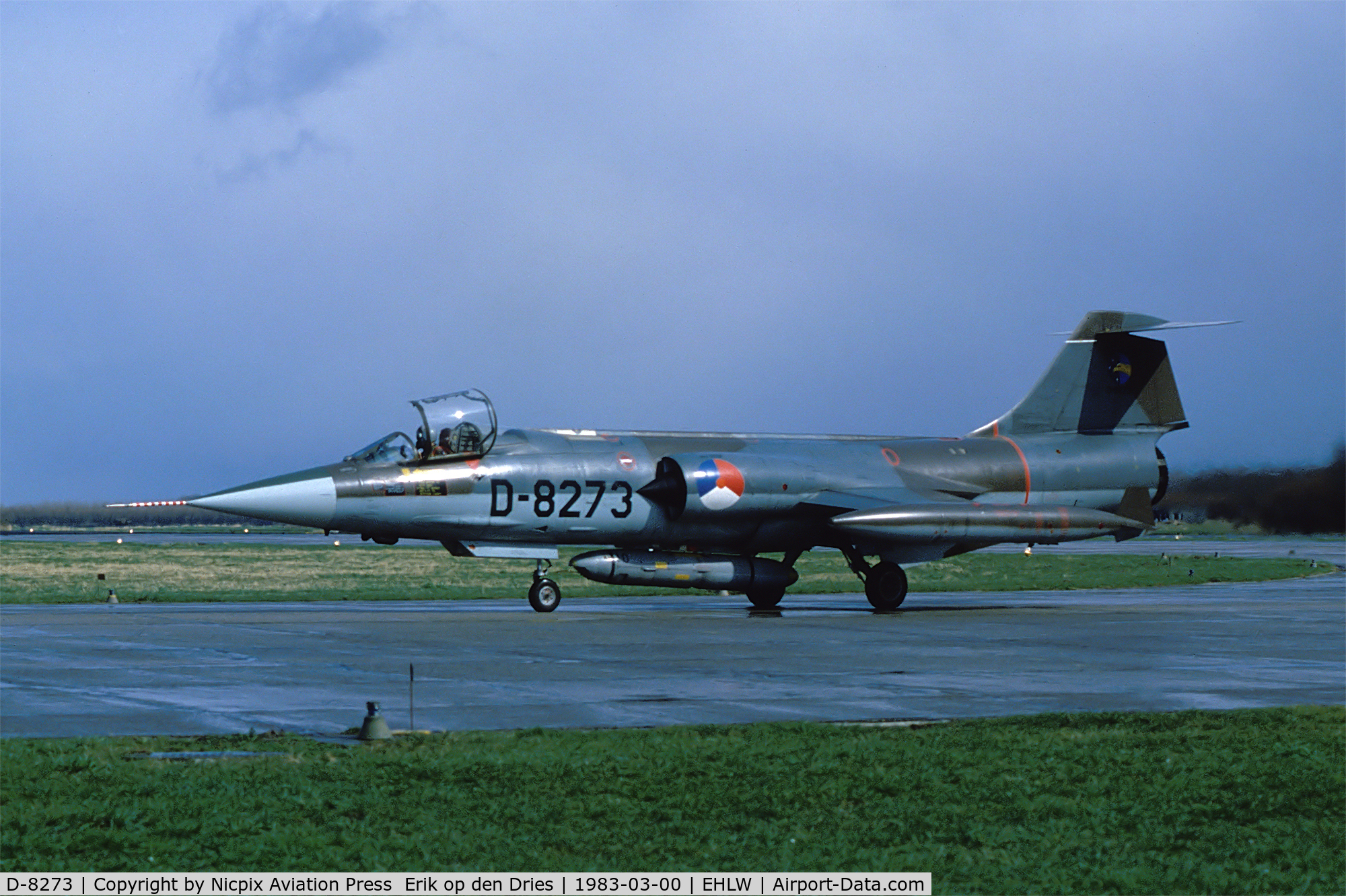 D-8273, Lockheed RF-104G Starfighter C/N 683-8273, Royal Netherlands AF, 306 sqn,  F-104G equipped with the Orpheus reconnaisance-pod.