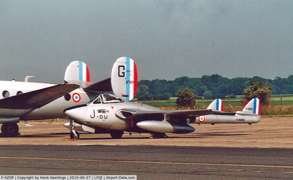 F-AZOP, De Havilland (FFA) Vampire FB.6 (DH-100) C/N 701, Vampire cs J-DU