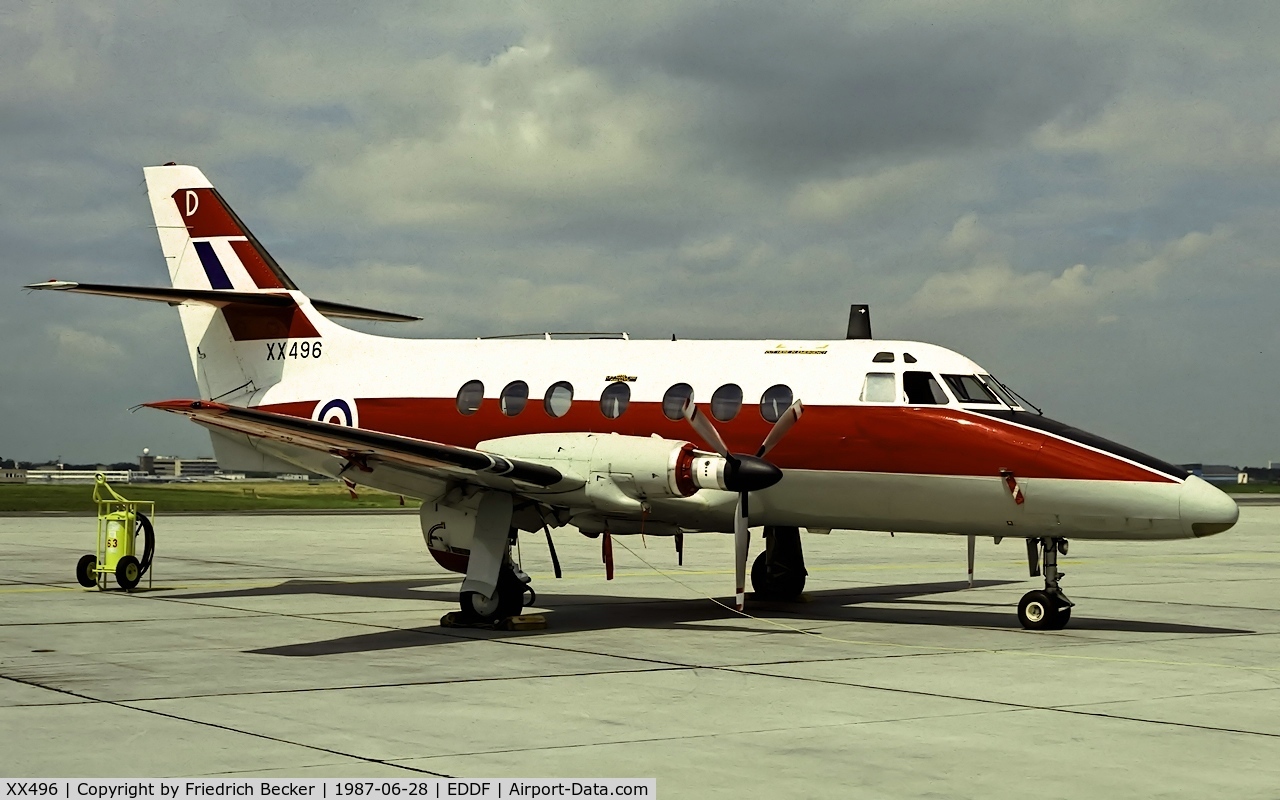 XX496, 1975 Scottish Aviation HP-137 Jetstream T.1 C/N 276, static display