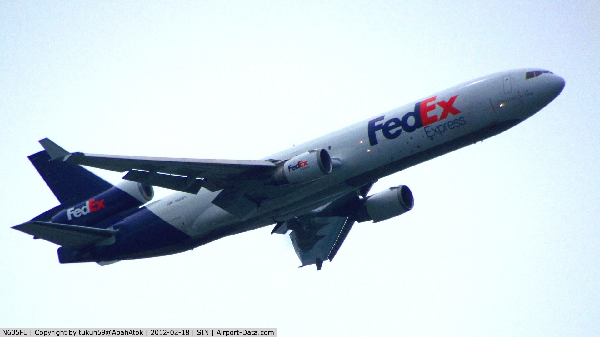 N605FE, 1992 McDonnell Douglas MD-11F C/N 48514, FedEx Express
