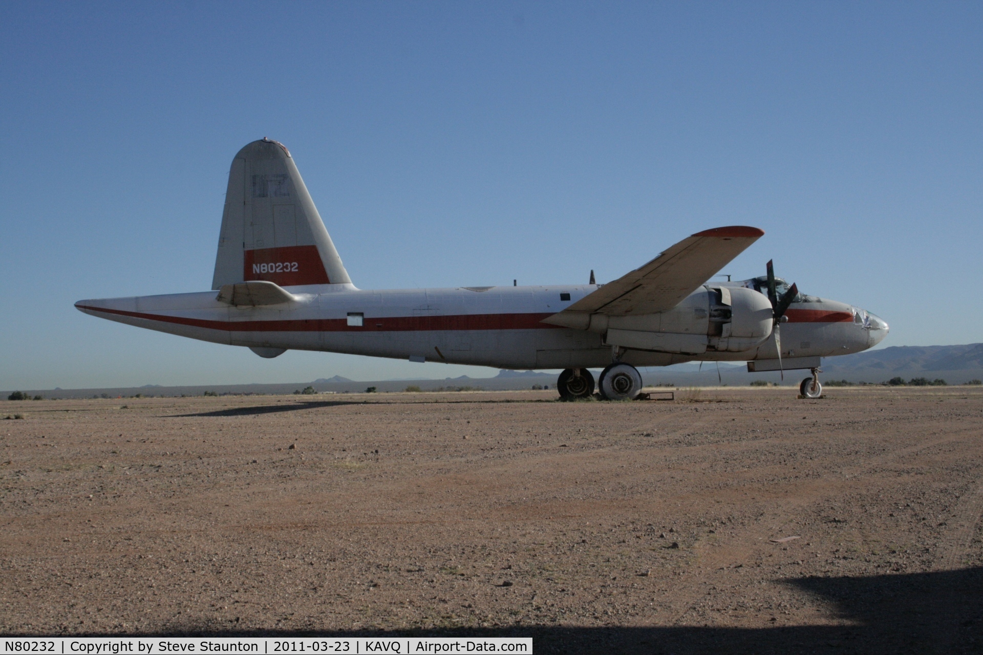 N80232, 1991 Lockheed SP-2H (P2V-7S) Neptune C/N 726-7198, Taken at Avra Valley Airport, in March 2011 whilst on an Aeroprint Aviation tour