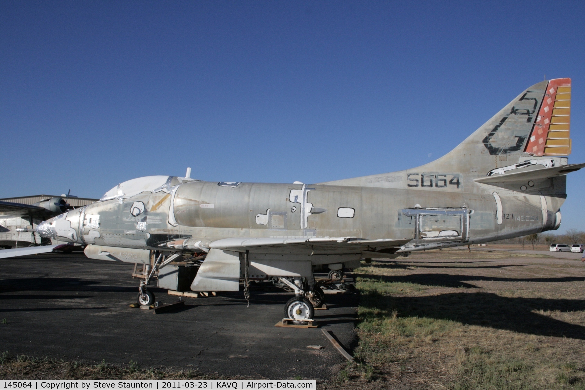 145064, Douglas A-4C Skyhawk C/N 12310, Taken at Avra Valley Airport, in March 2011 whilst on an Aeroprint Aviation tour
