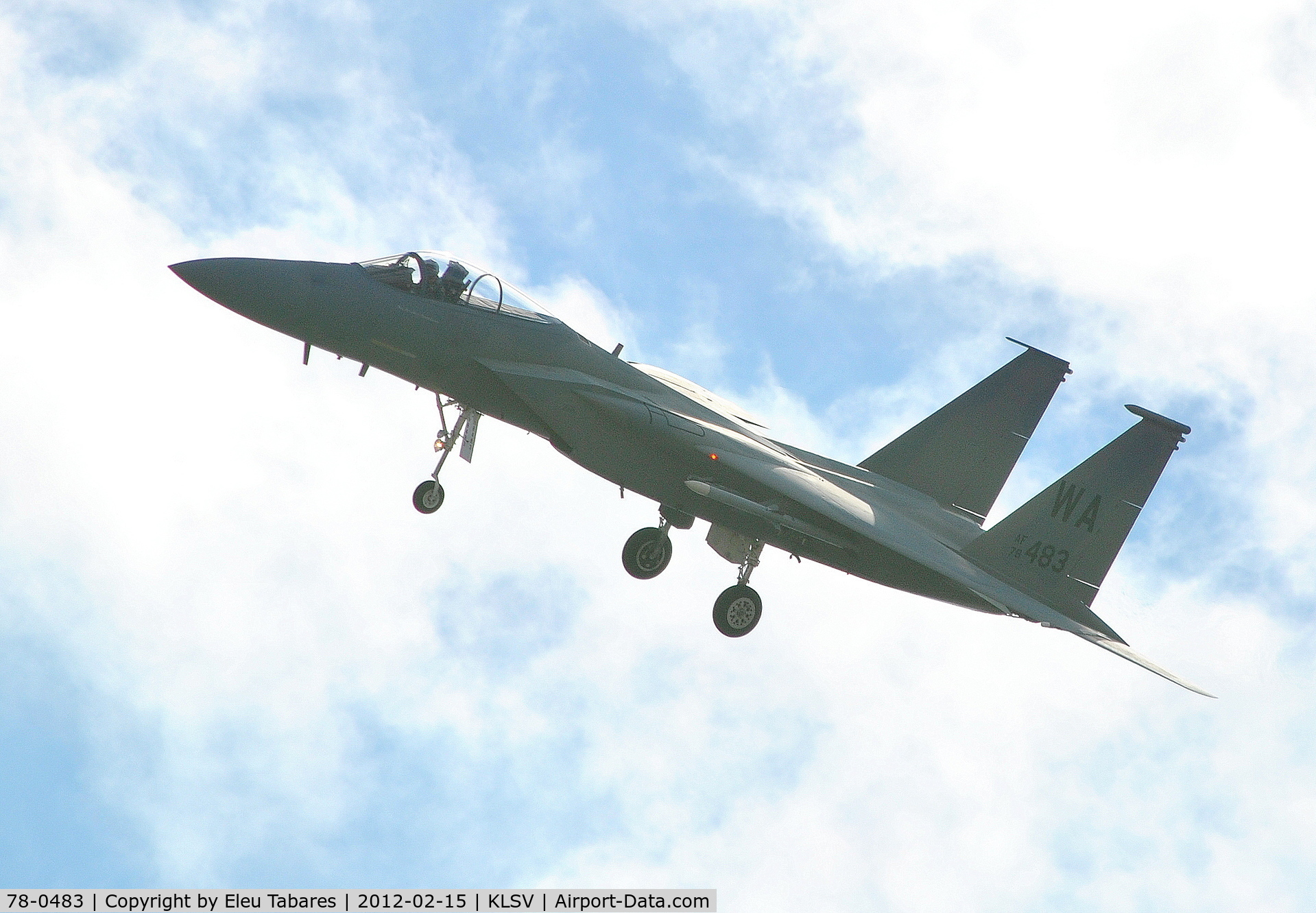 78-0483, 1978 McDonnell Douglas F-15C Eagle C/N 0464/C016, Taken over Nellis Air Force Base, Nevada.