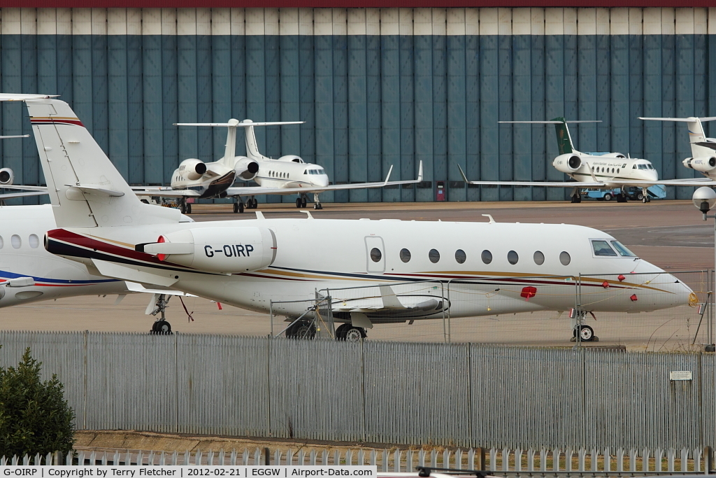 G-OIRP, 2006 Israel Aircraft Industries Gulfstream 200 C/N 142, Gulfstream G200, c/n: 142 (ex SX-IRP) at Luton