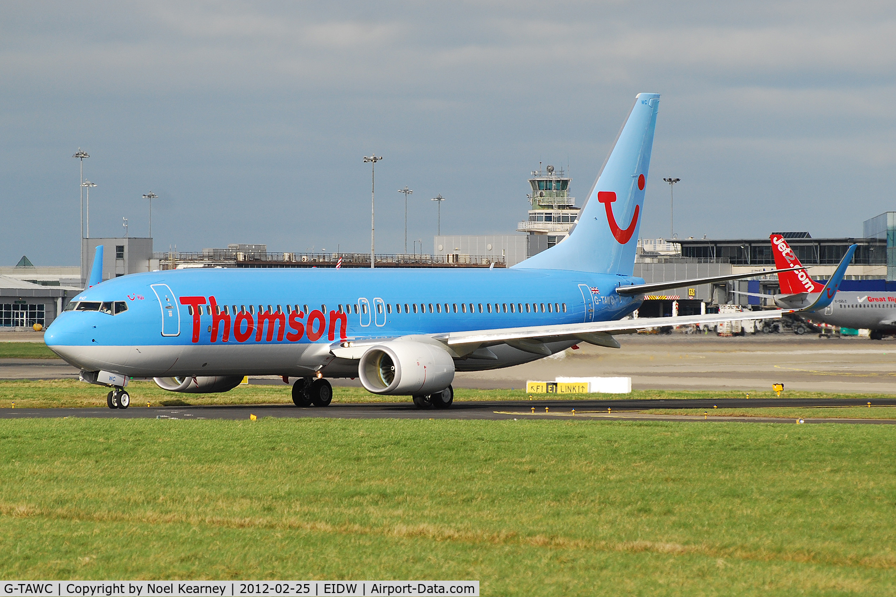 G-TAWC, 2012 Boeing 737-8K5 C/N 39922, Operating TOM7TC and about to depart off Rwy 28