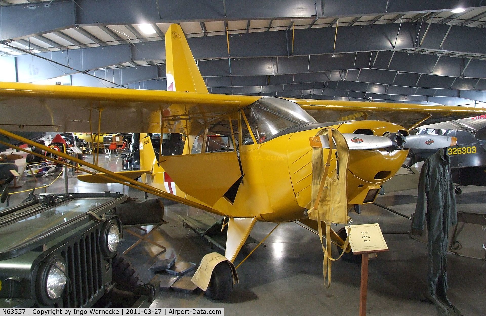N63557, Piper AE-1 C/N 5-1465, Piper AE-1 at the Western Antique Aeroplane and Automobile Museum, Hood River OR
