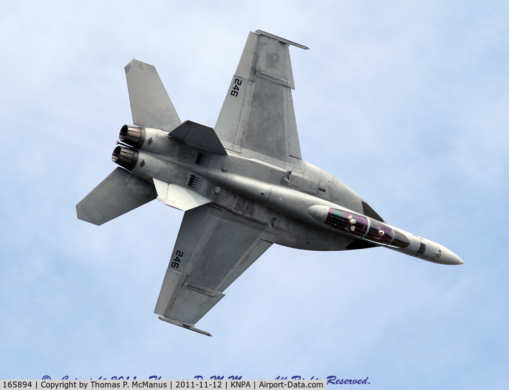 165894, Boeing F/A-18F Super Hornet C/N F054, Flight demo at NAS Pensacola, F/A-18F 