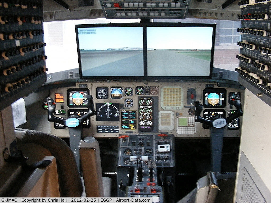 G-JMAC, 1992 British Aerospace Jetstream 41 C/N 41004, Jetstream cockpit converted to a flight simulator which I 