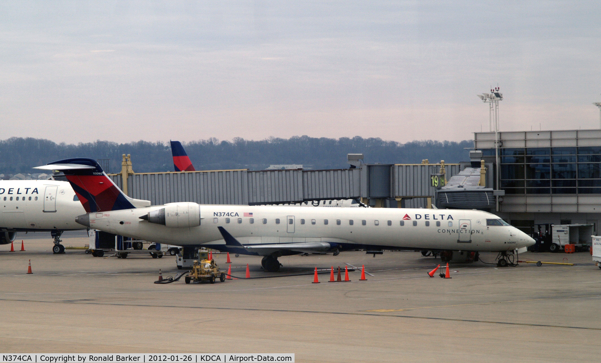 N374CA, 2003 Bombardier CRJ-701 (CL-600-2C10) Regional Jet C/N 10090, DCA, VA