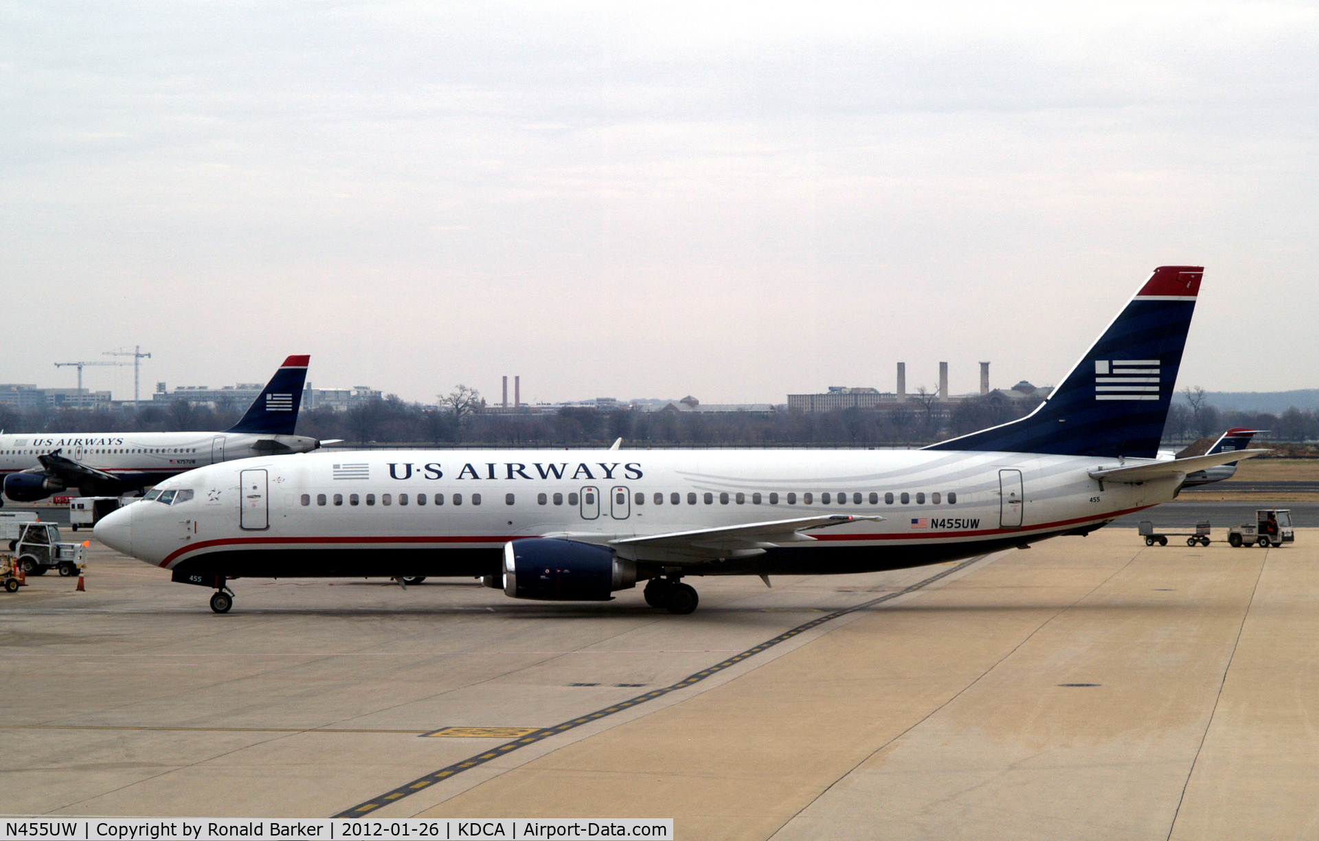 N455UW, 1991 Boeing 737-4B7 C/N 24997, DCA, VA