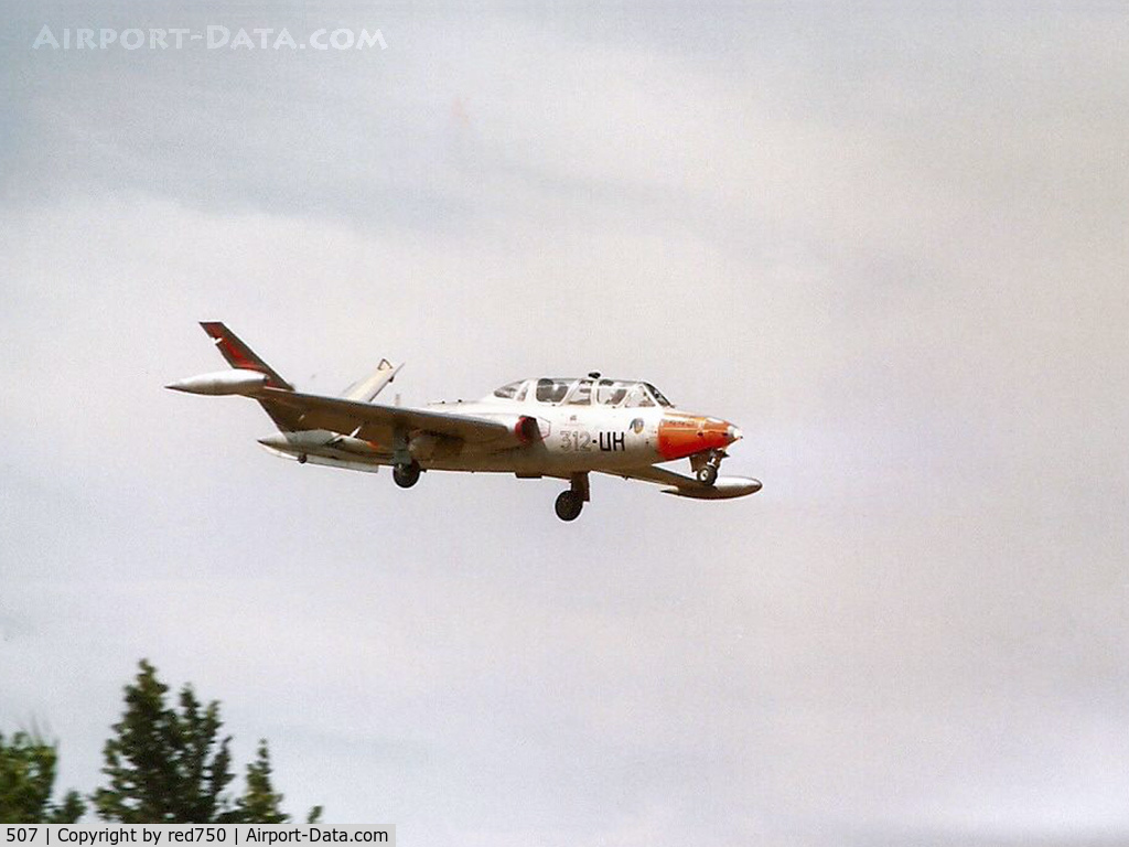 507, Fouga CM-170R Magister C/N 507, Photograph by Edwin van Opstal with permission. Scanned from a color print.
