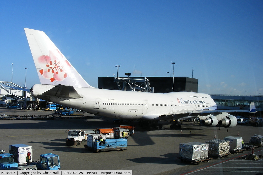 B-18205, Boeing 747-409 C/N 28712, China Airlines