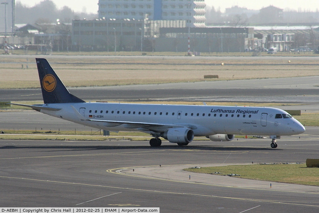 D-AEBH, 2011 Embraer 195LR (ERJ-190-200LR) C/N 19000447, Lufthansa CityLine