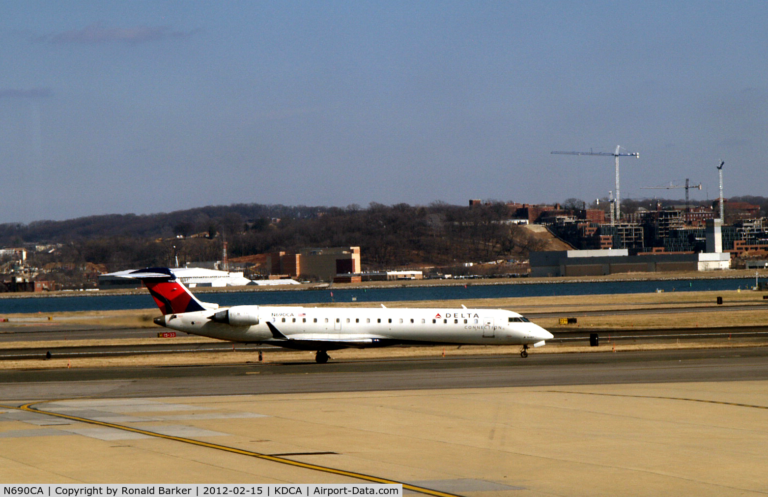 N690CA, 2004 Bombardier CRJ-700 (CL-600-2C10) Regional Jet C/N 10182, Taxi DCA, VA
