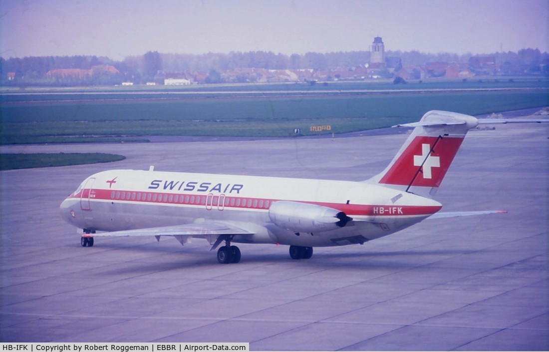 HB-IFK, 1968 Douglas DC-9-32 C/N 45792, Swissair.Late 1960's.