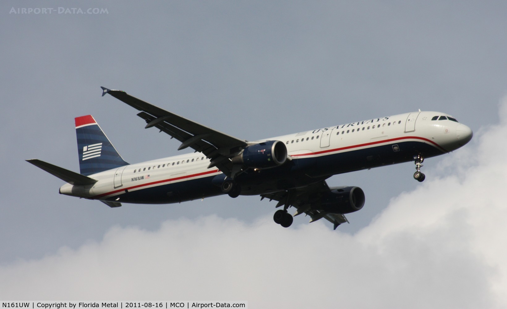 N161UW, 2001 Airbus A321-211 C/N 1403, US Airways A321