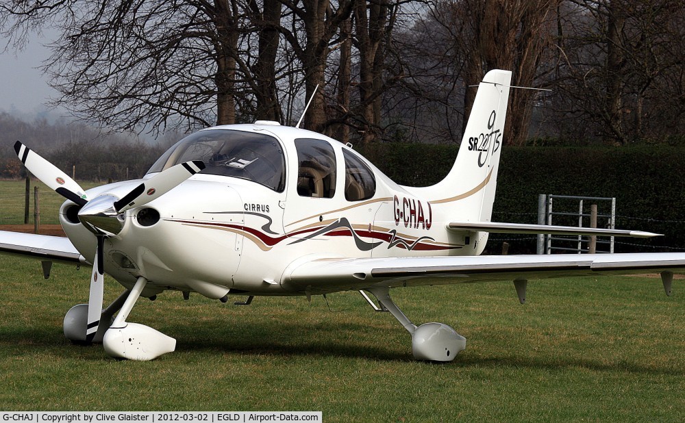 G-CHAJ, 2004 Cirrus SR22 GTS C/N 1057, Ex: N579AL > D-EYSJ > G-CHAJ - Originally owned to and currently in private hands since February 2012.