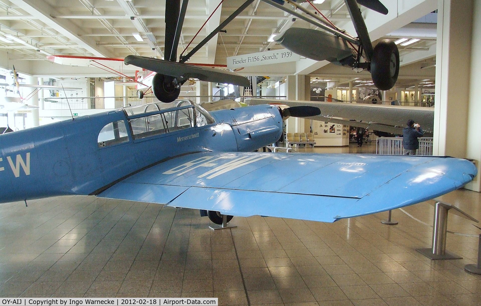 OY-AIJ, Nord 1002 Pingouin II C/N 877, Nord 1002, re-converted with Argus engine to Bf 108 and displayed as 'D-IBFW' at the Deutsches Museum, München (Munich)