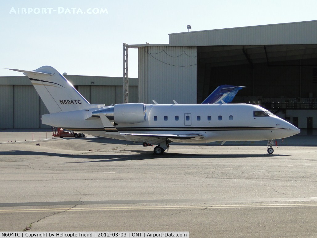 N604TC, 1996 Canadair Challenger 604 (CL-600-2B16) C/N 5323, Parked in Guardian Air's parking area