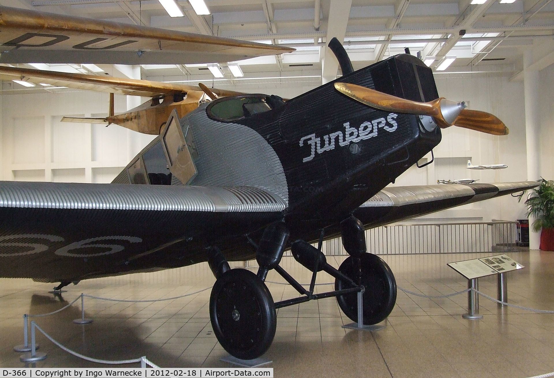 D-366, 1927 Junkers F.13 C/N 2018, Junkers F 13 fe (original fuselage with re-constructed wings and tail) at the Deutsches Museum, München (Munich)