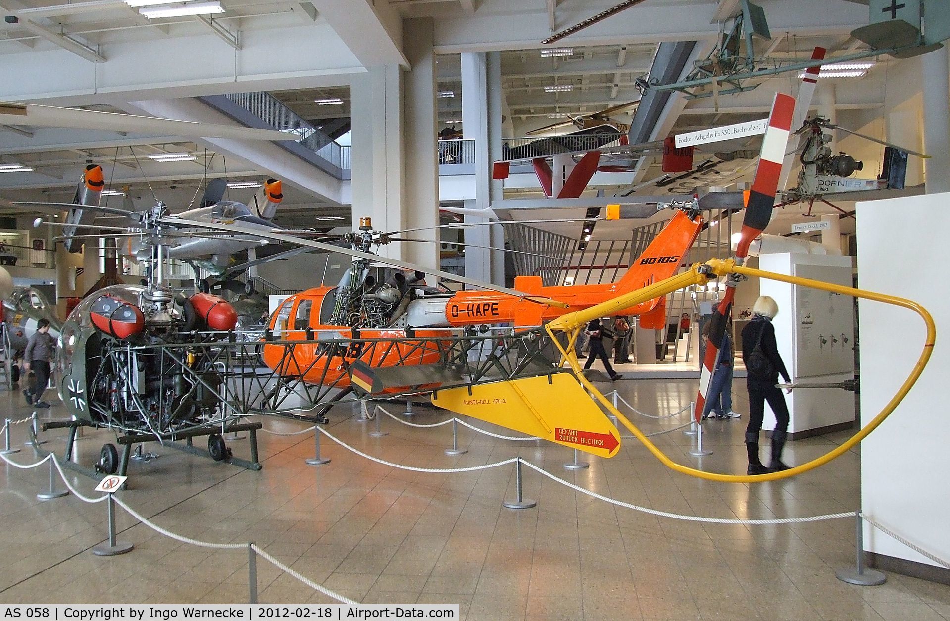 AS 058, Agusta AB-47G-2 C/N 258, Agusta-Bell 47G-2 at the Deutsches Museum, München (Munich)