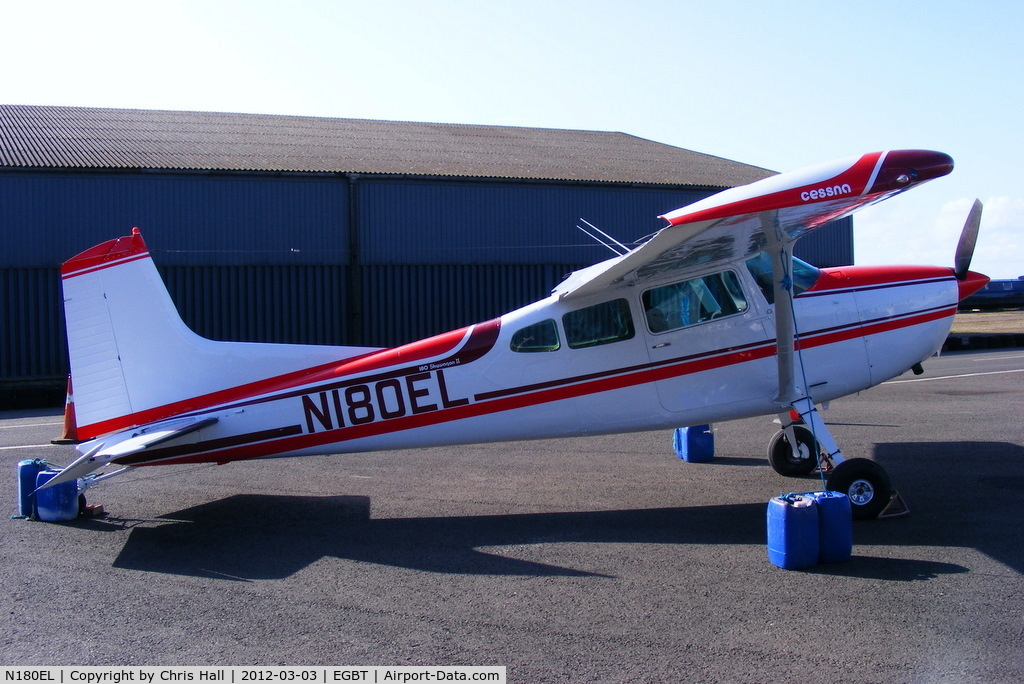 N180EL, 1980 Cessna 180K Skywagon C/N 18053121, ex G-BOIA, recently re-registered and repainted