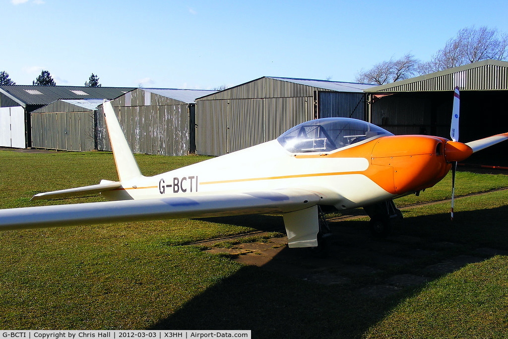 G-BCTI, 1974 Schleicher ASK-16 C/N 16029, at Hinton in the Hedges