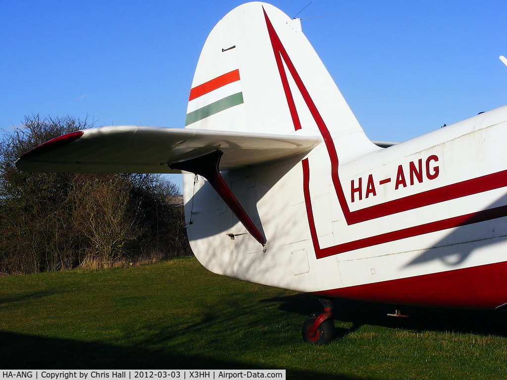HA-ANG, 1972 Antonov An-2P C/N 1G132-53, at Hinton in the Hedges