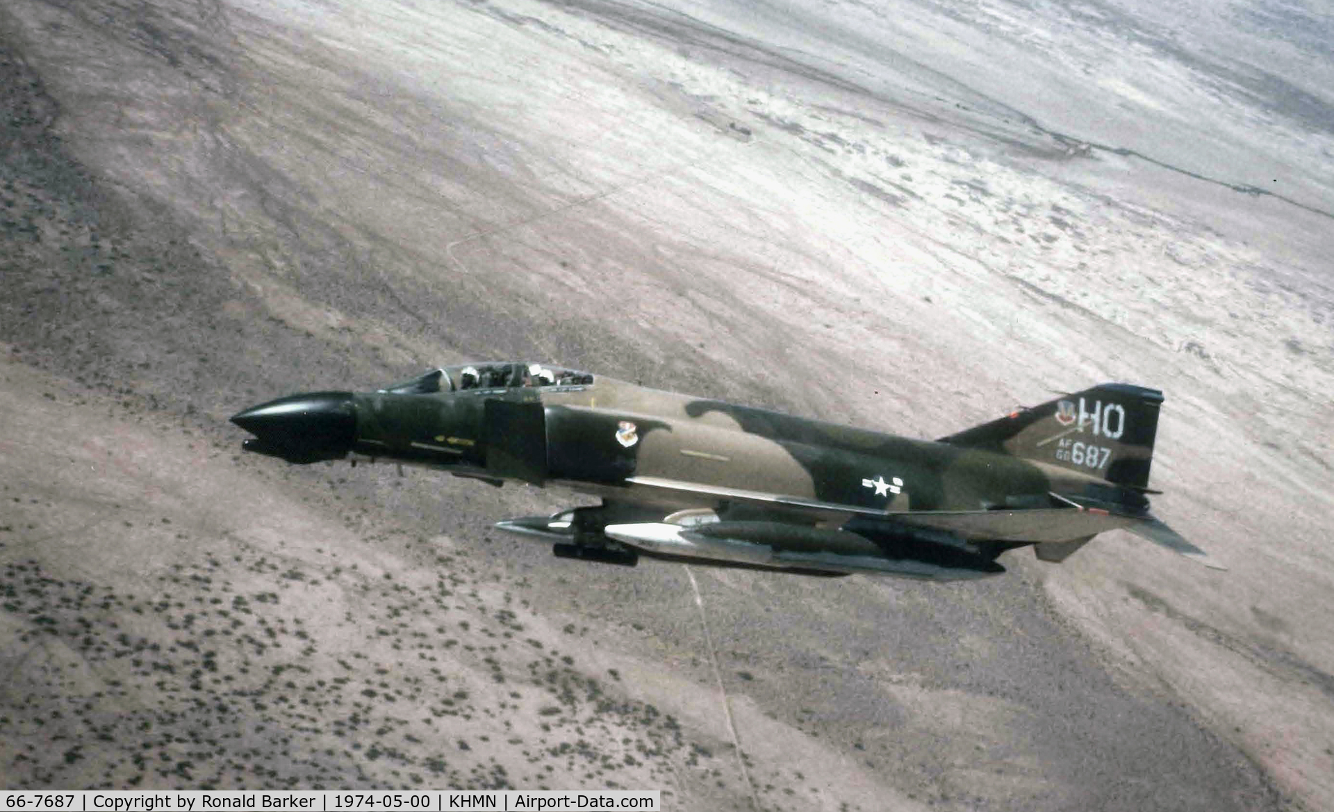 66-7687, 1966 McDonnell F-4D Phantom II C/N 2290, Holloman AFB, NM  May 1974