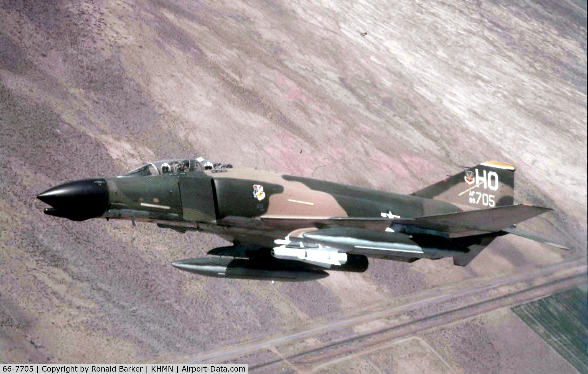 66-7705, 1966 McDonnell F-4D Phantom II C/N 2315, HAFB NM  Apr 1975