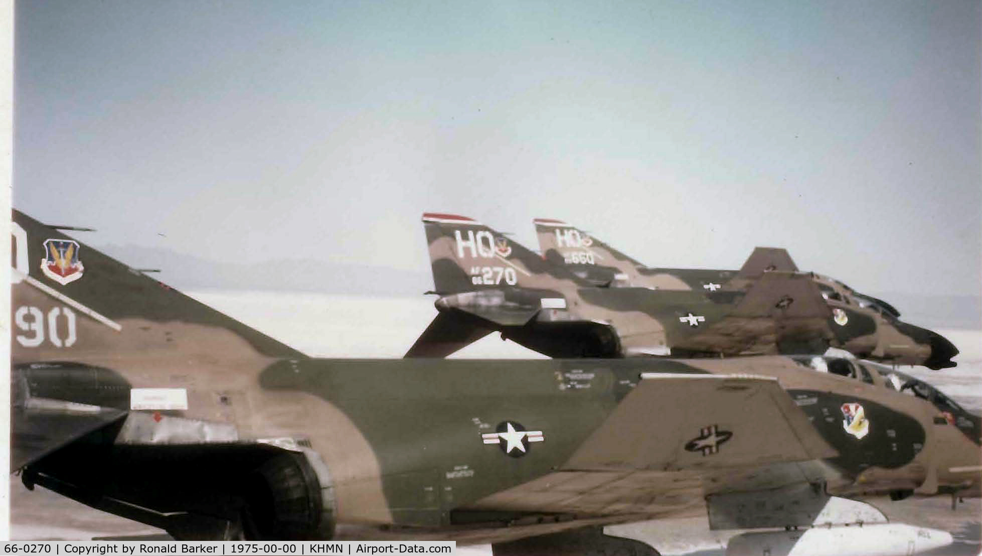 66-0270, 1966 McDonnell F-4D Phantom II C/N 1938, HAFB NM 1975