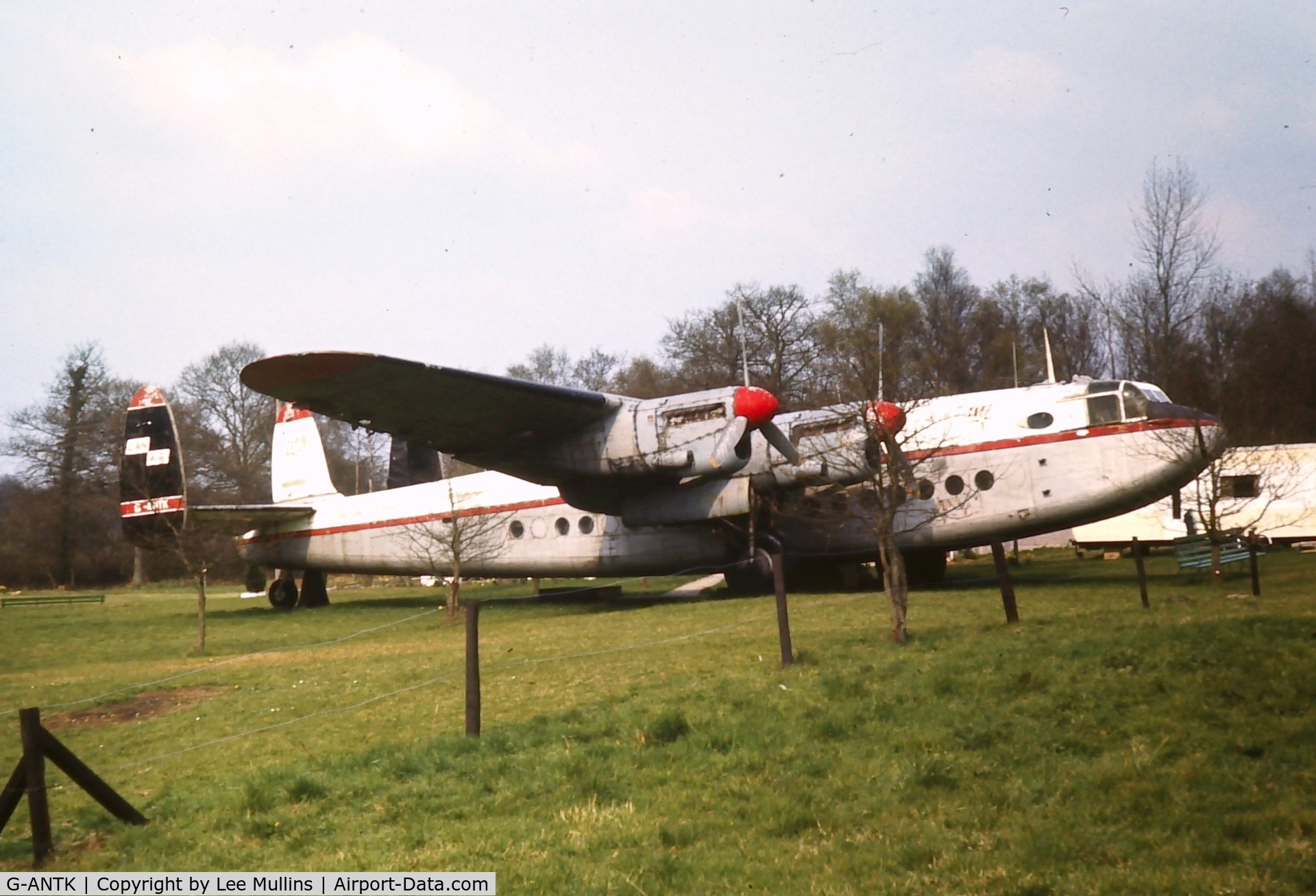 G-ANTK, 1946 Avro 685 YORK C1 C/N MW232, Dan-Air York being used as a bunk house for the Air Scouts at Lasham C1972