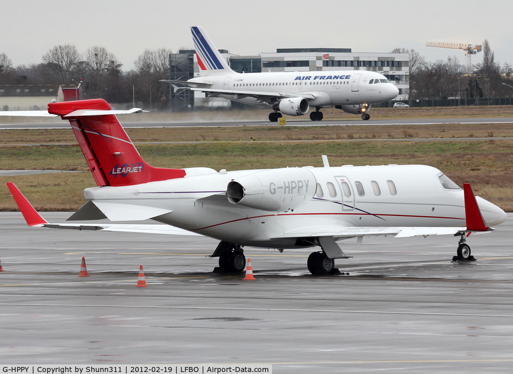 G-HPPY, 2008 Learjet 45 C/N 45-2102, Parked at the General Aviation area...