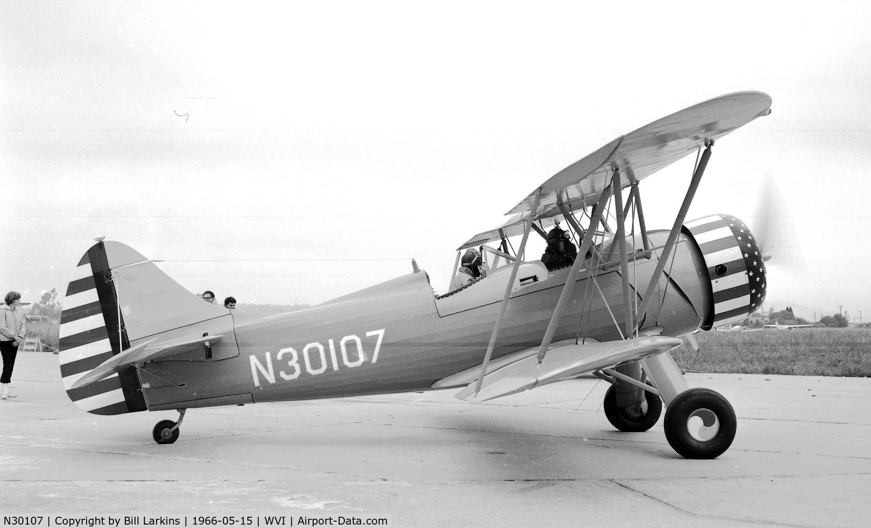 N30107, 1940 Waco UPF-7 C/N 5504, At Annual fly-in.