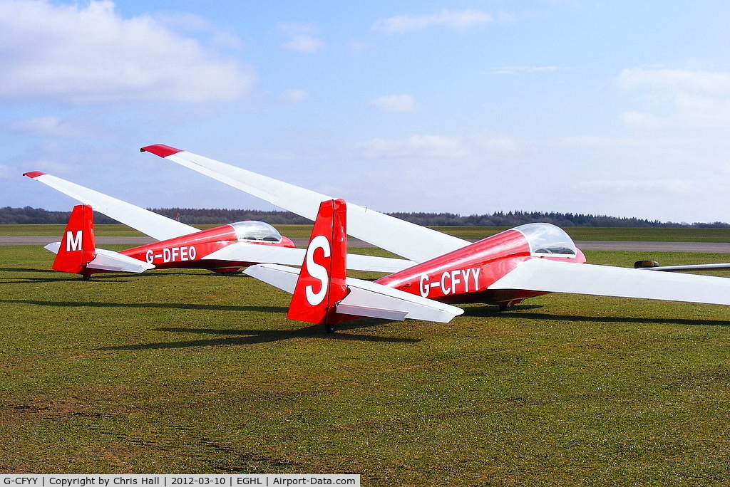 G-CFYY, 1990 Schleicher ASK-13 C/N 13685AB, Lasham Gliding Society