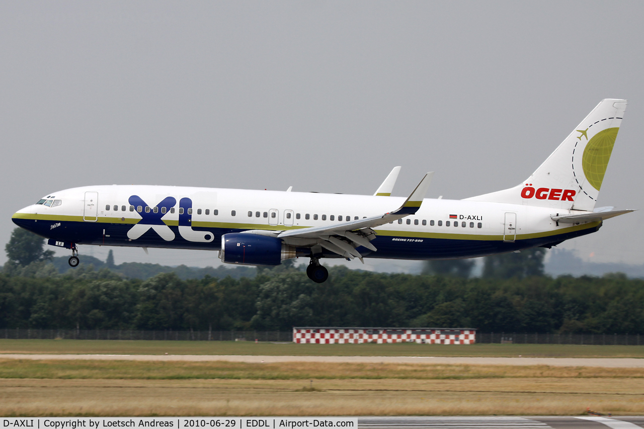 D-AXLI, 2001 Boeing 737-81Q C/N 30618, XL Germany (leased from Miami Air) for Öger Touristik