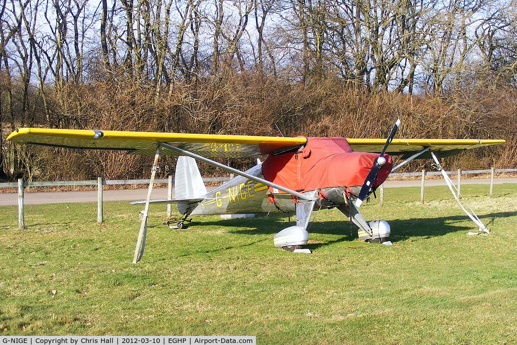 G-NIGE, 1946 Luscombe 8E Silvaire C/N 3525, at Popham Airfield, Hampshire