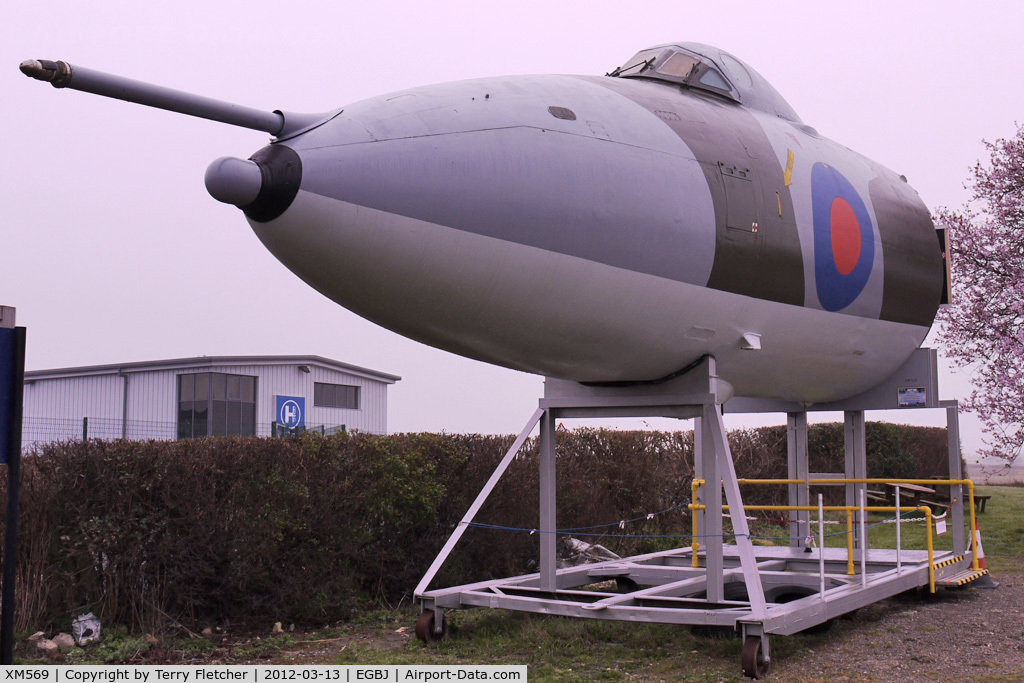 XM569, 1961 Avro Vulcan B.2 C/N Set 50, With Jet Age Museum at Glocestershire Airport