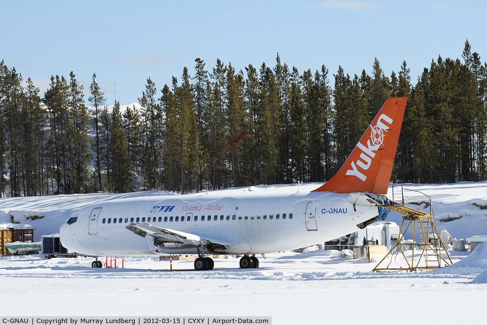 C-GNAU, 1979 Boeing 737-201 C/N 21817, Being stripped down behind the Air North shops.