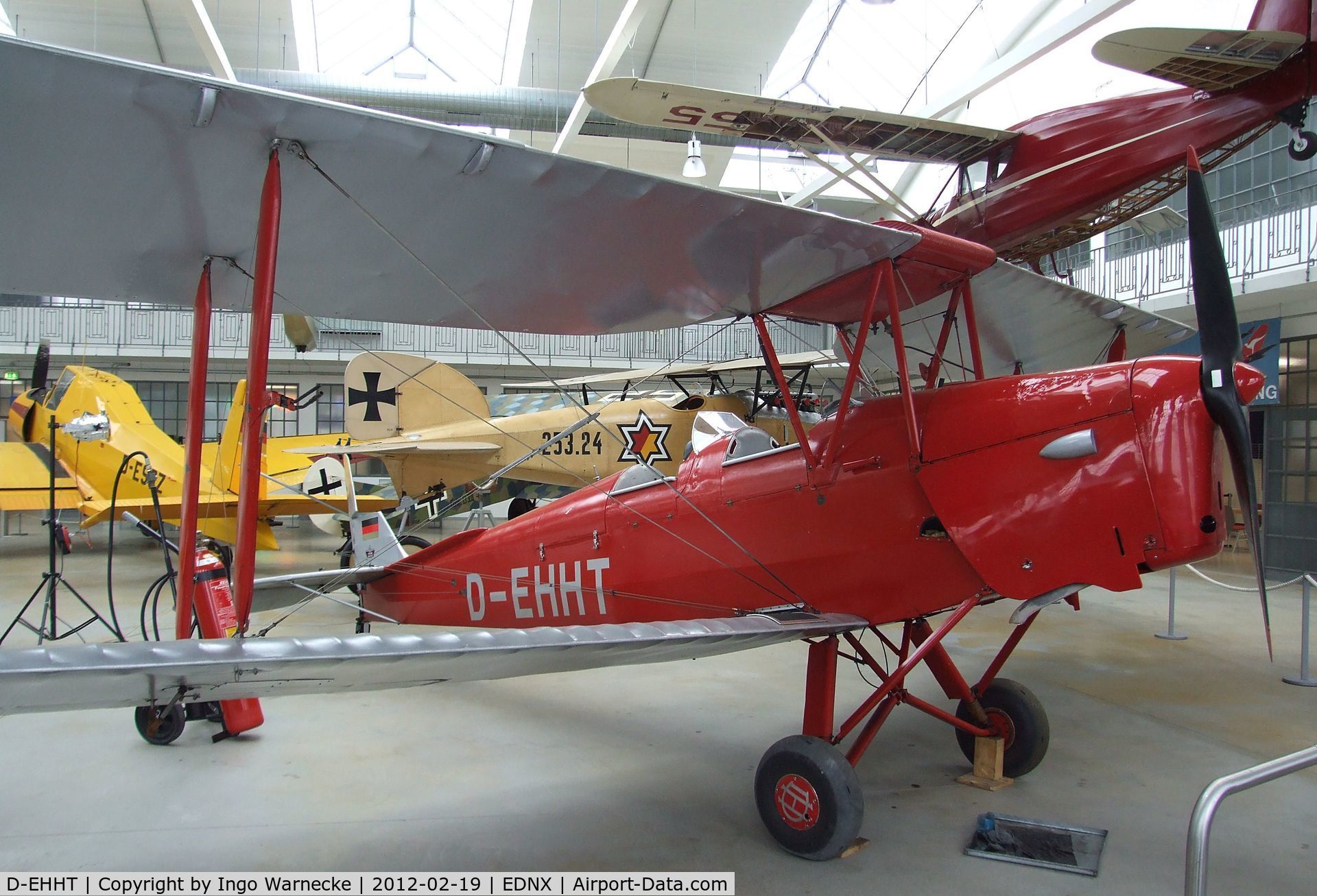 D-EHHT, De Havilland DH-82A Tiger Moth II C/N 85478, De Havilland D.H.82A Tiger Moth at the Deutsches Museum Flugwerft Schleißheim, Oberschleißheim